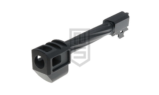 GunDay ツイスト式 アウターバレル & コンペンセイター セット(SIG / VFC M17 黒色 タイプA)