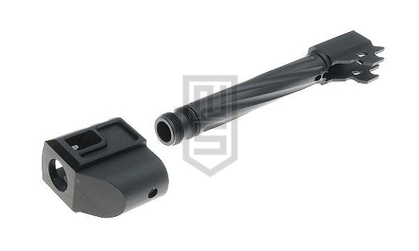 GunDay ツイスト式 アウターバレル & コンペンセイター セット(SIG / VFC M17 黒色 タイプA)