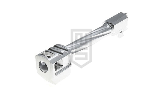 GunDay ツイスト式 アウターバレル & コンペンセイター セット(SIG / VFC M17 シルバー タイプB)