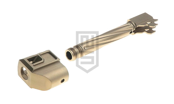 GunDay ツイスト式 アウターバレル & コンペンセイター セット(SIG / VFC M17 ブロンズ タイプB)