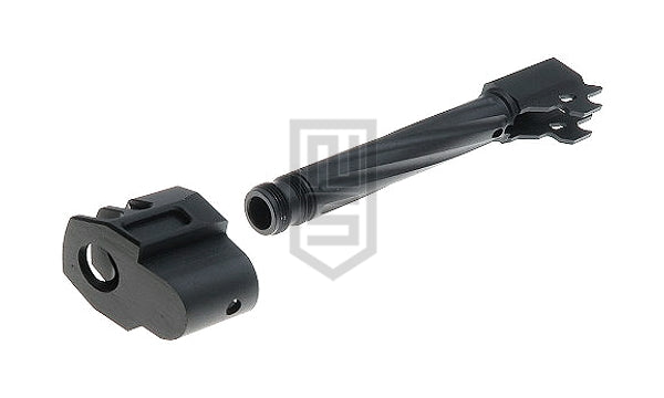 GunDay ツイスト式 アウターバレル & コンペンセイター セット(SIG / VFC M17 黒色 タイプA)