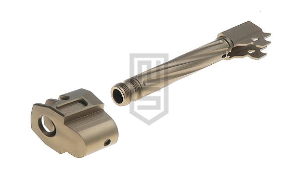 GunDay ツイスト式 アウターバレル & コンペンセイター セット(SIG / VFC M17 ブロンズ タイプA)