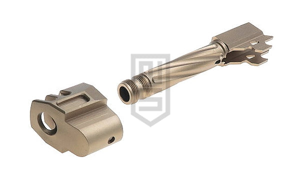 GunDay ツイスト式 アウターバレル & コンペンセイター セット(SIG / VFC M18 ブロンズ タイプA)