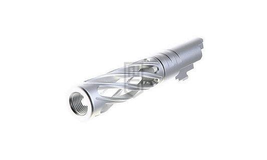 DR.BLACK Dingingタイプ スーパーホロウ アルミ製 アウターバレル(TM Hi-CAPA 4.3シリーズ シルバー)