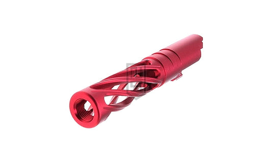 DR.BLACK Dingingタイプ スーパーホロウ アルミ製 アウターバレル(TM Hi-CAPA 4.3シリーズ レッド)