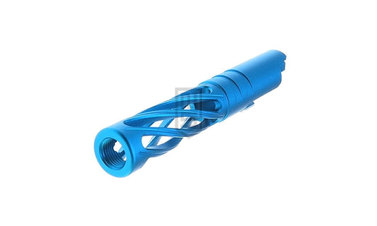 DR.BLACK Dingingタイプ スーパーホロウ アルミ製 アウターバレル(TM Hi-CAPA 4.3シリーズ ライトブルー)