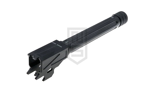 GunDay SIG / VFC M17用 フルート ツイスト式 スチールアウターバレル(14mm)- 黒