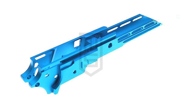 DR.BLACK マルイ Hi-CAPA 5.1用 CNCアルミフレーム Type F-02 -アクア