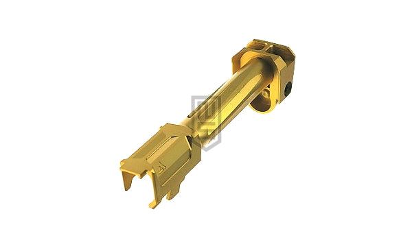 GunDay ツイスト式 アウターバレル & コンペンセイター セット(Umarex / VFC G19X G45)- ゴールド