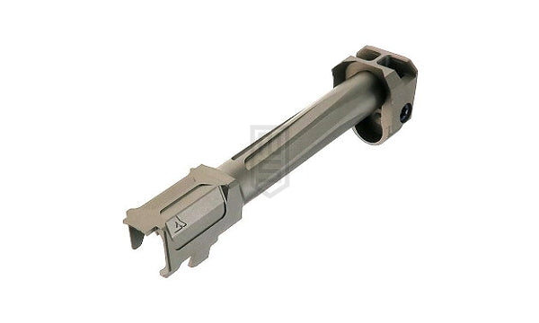 GunDay Umarex / VFC G17 Gen5用 R仕様 ツイスト式 アウターバレル & コンペンセイター セット(14mm)- タン色