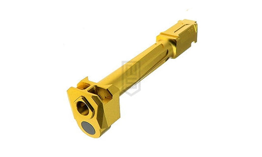 GunDay Umarex / VFC G17 Gen5用 R仕様 ツイスト式 アウターバレル & コンペンセイター セット(14mm)- ゴールド