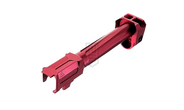 GunDay Umarex / VFC G17 Gen5用 R仕様 ツイスト式 アウターバレル & コンペンセイター セット(14mm)- レット(お取り寄)