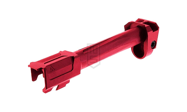 GunDay Umarex / VFC G17 Gen5用 R仕様 ツイスト式 アウターバレル & コンペンセイター セット(14mm)- レット(お取り寄)