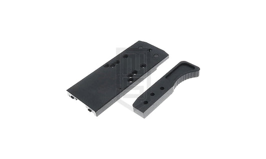 GunDay SIG / VFC X-Carry / P320用 アルミコンペティション レットドット マウントベース - 黒(お取り寄)
