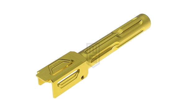 TTI Airsoft Umarex × Glock / VFC G17 Gen5用 固定式 アウターバレル(タイプ B)- ゴールド