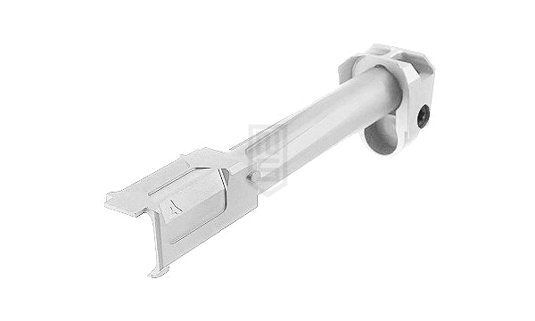 GunDay MARUI G17 Gen5 MOS用 R仕様 ツイスト式 アウターバレル & コンペンセイターセット - シルバー(お取り寄)