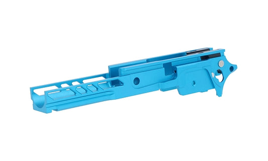 DR.BLACK マルイ Hi-CAPA 5.1用 3.9" CNCアルミフレーム Type F-04 - アクア