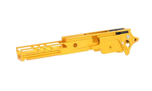 DR.BLACK マルイ Hi-CAPA 5.1用 3.9" CNCアルミフレーム Type F-04 - ゴールド