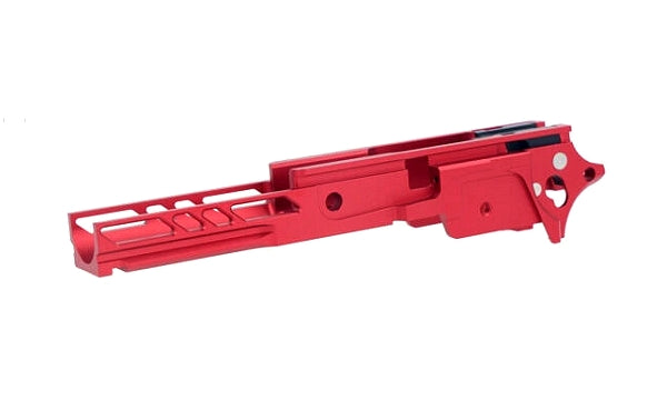 DR.BLACK マルイ Hi-CAPA 5.1用 3.9" CNCアルミフレーム Type F-04 - レット