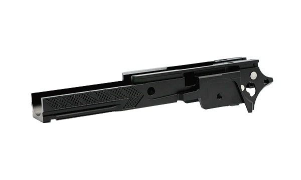 DR.BLACK マルイ Hi-CAPA 5.1用 3.9" CNCアルミフレーム Type F-06 - ブラック