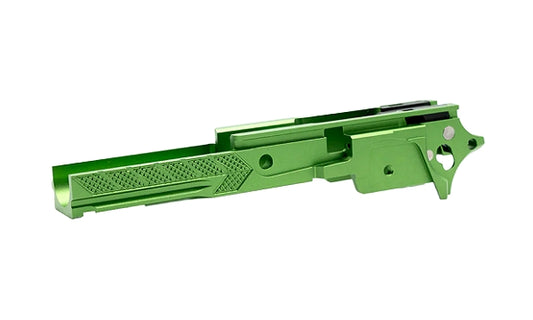 DR.BLACK マルイ Hi-CAPA 5.1用 3.9" CNCアルミフレーム Type F-06 - グリーン