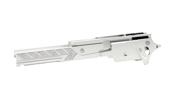 DR.BLACK マルイ Hi-CAPA 5.1用 3.9" CNCアルミフレーム Type F-06 - シルバー