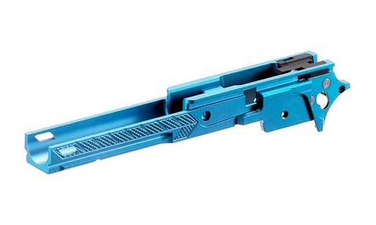 DR.BLACK マルイ Hi-CAPA 5.1用 4.3" CNCアルミフレーム Type F-07 - アクア