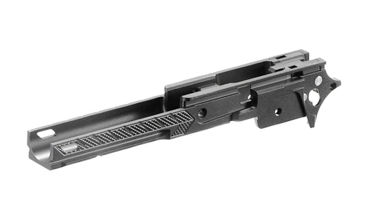 DR.BLACK マルイ Hi-CAPA 5.1用 4.3" CNCアルミフレーム Type F-07 - グレー