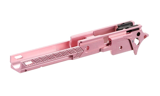 DR.BLACK マルイ Hi-CAPA 5.1用 4.3" CNCアルミフレーム Type F-07 - ピンク
