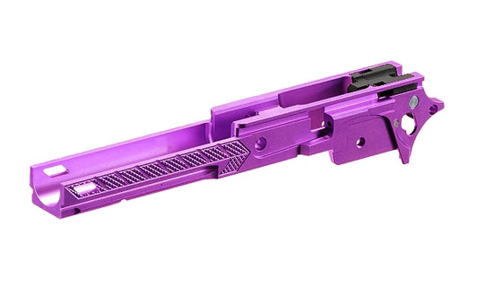 DR.BLACK マルイ Hi-CAPA 5.1用 4.3" CNCアルミフレーム Type F-07 - パープル