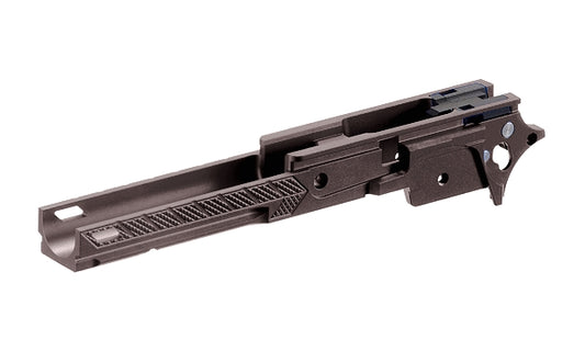 DR.BLACK マルイ Hi-CAPA 5.1用 4.3" CNCアルミフレーム Type F-07 - タン色