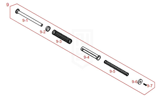 SRC G17 Gen5 MOS 純正パーツ #GK-09(スプリング ガイド セット)(お取り寄)