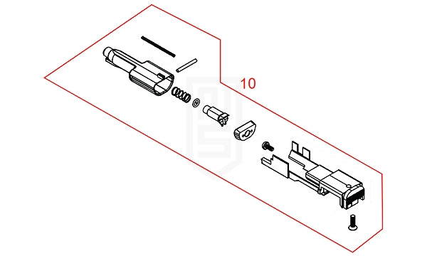 SRC G17 G19 Gen5 MOS 純正パーツ #GK-10(ノズル セット)(お取り寄)