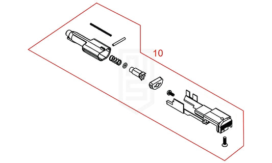 SRC G17 G19 Gen5 MOS 純正パーツ #GK-10(ノズル セット)(お取り寄)