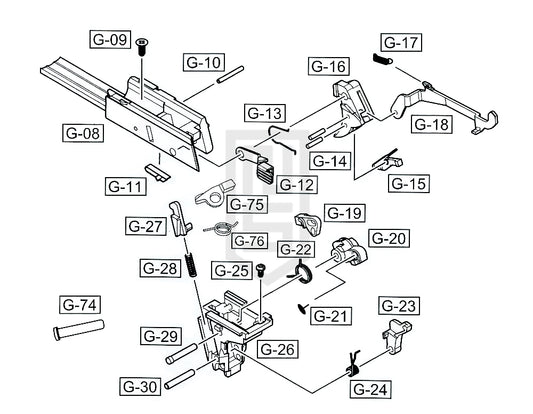 WE G-シリーズ (連発) 純正パーツ ダイアグラム #2