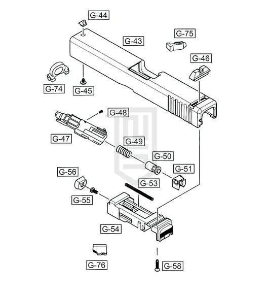 WE G-シリーズ (たん発) 純正パーツ ダイアグラム #4