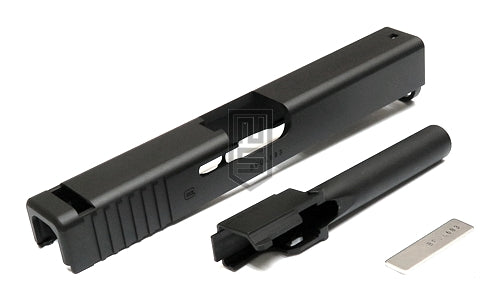 Guarder MARUI G17 GEN4 專用 CNC アルミ製 スライド / スチールアウターバレル - BK