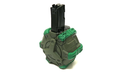 WE MP5 シリーズ專用 ドラムマガジン - オリーブドラブ