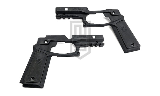 AW Custom Cybergun / WE 1911 用グリップレールシステムキット(黒)