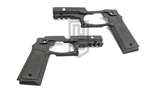 AW Custom Cybergun / WE 1911 シリーズ用グリップレールシステム キット(グレー)