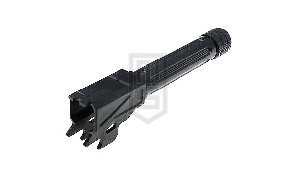 GunDay SIG / VFC M18用　フルート　ツイスト式　スチールアウターバレル（14mm）- 黒