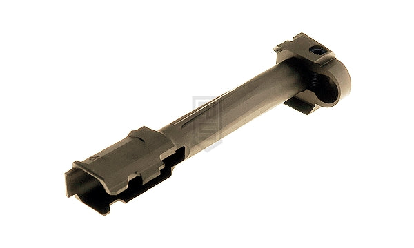 GunDay Umarex / VFC G17 Gen5用　R仕様　ツイスト式　アウターバレル　&　コンペンセイター　セット（14mm）- タン色