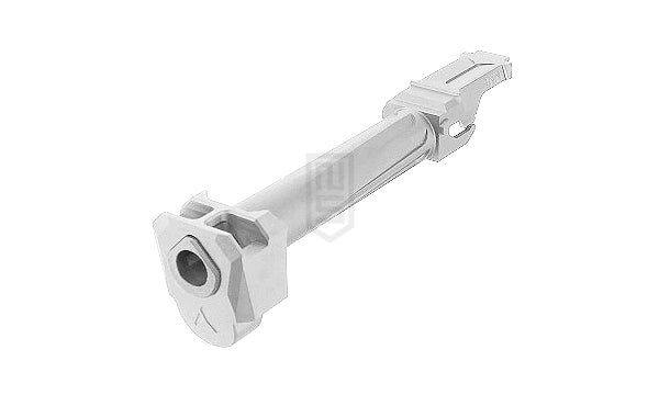 GunDay MARUI G17 Gen5 MOS用　R仕様　ツイスト式　アウターバレル & コンペンセイターセット - シルバー（お取り寄）