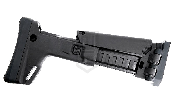 RENEGADE WE / VFC SCAR-H SCAR-L GBB用　ACR仕様　調整折り畳み式　ストック - 黒