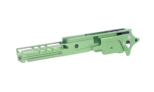 DR.BLACK マルイ Hi-CAPA 5.1用 3.9" CNCアルミフレーム Type F-04  - グリーン