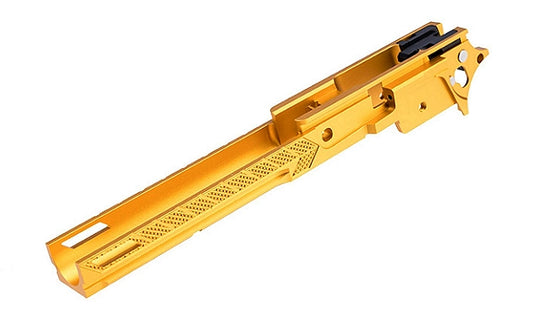 DR.BLACK マルイ Hi-CAPA 5.1用 CNCアルミフレーム Type F-05  -ゴールド