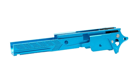 DR.BLACK マルイ Hi-CAPA 5.1用 3.9" CNCアルミフレーム Type F-06  - アクア