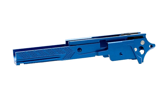 DR.BLACK マルイ Hi-CAPA 5.1用 3.9" CNCアルミフレーム Type F-06  - ブルー