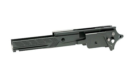 DR.BLACK マルイ Hi-CAPA 5.1用 3.9" CNCアルミフレーム Type F-06  - グレー