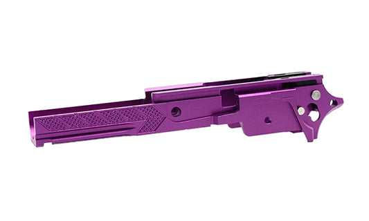 DR.BLACK マルイ Hi-CAPA 5.1用 3.9" CNCアルミフレーム Type F-06  - パープル